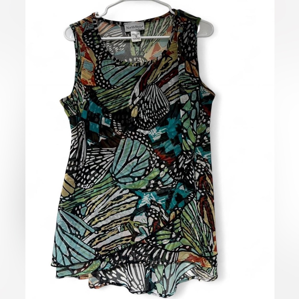 NorthStyle Multicolor Abstract Tank Top